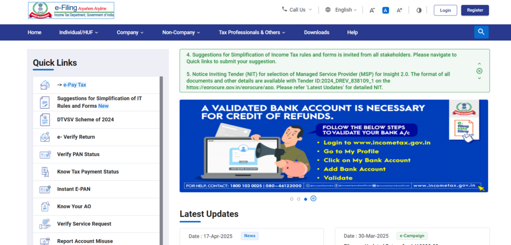 Income Tax Portal