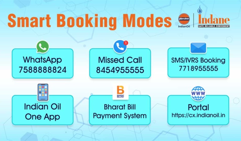Indane Gas Booking Number