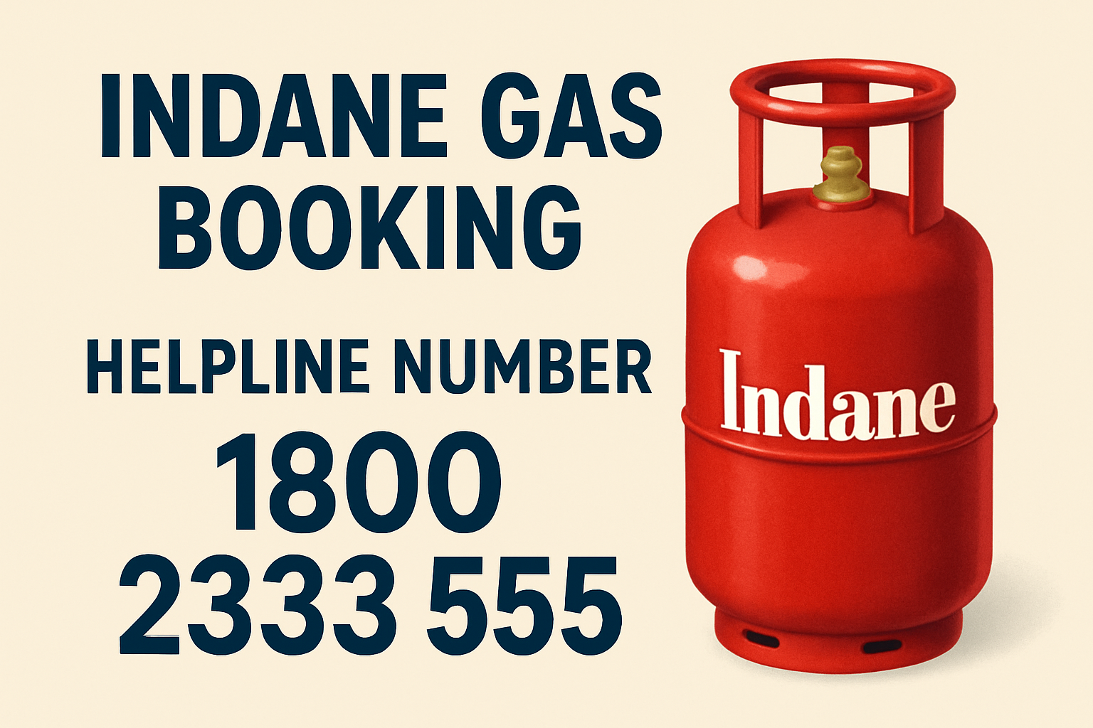 Indane Gas Booking Toll-Free Number