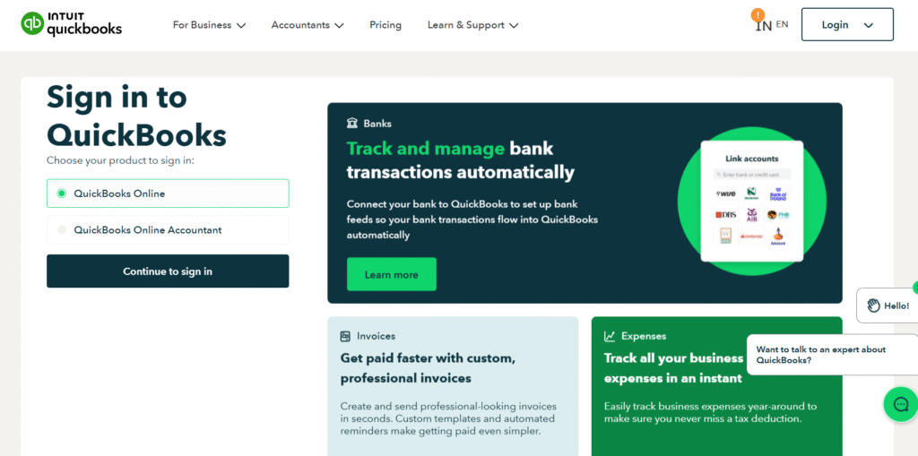 QuickBooks Online Login
